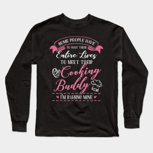 Cooking Mom and Baby Matching T-shirts Gift Long Sleeve T-Shirt